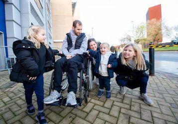 Rob Burrow and family